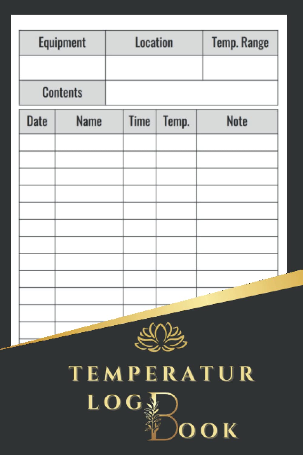 Temperature Log Book: Temperature Tracker for Employees, Unique Temperature check Log Book for Employees of any Business, Perfect Tool to Control and Track the Temperature