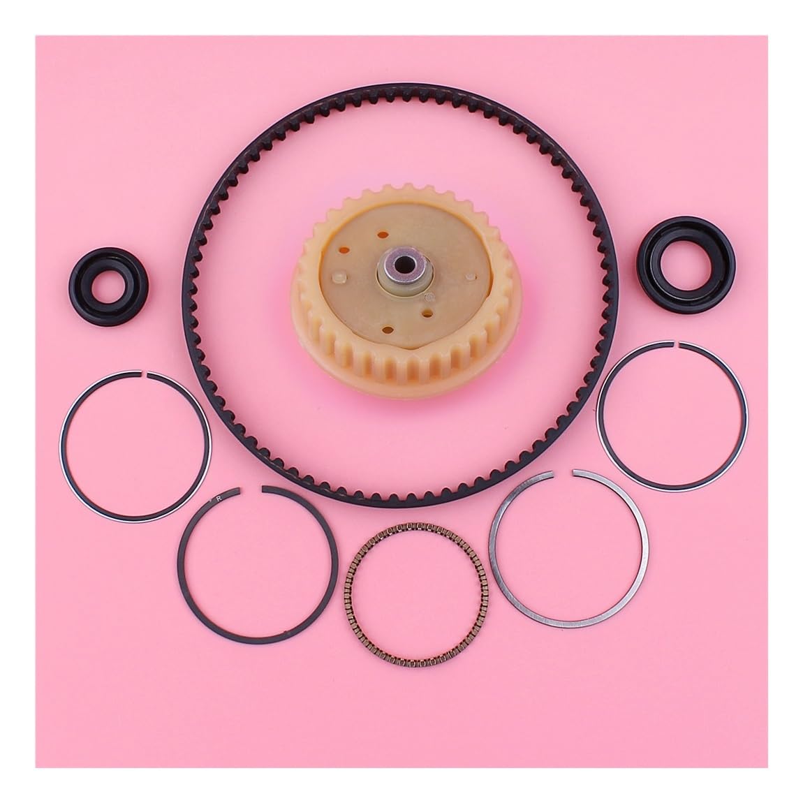 Segments de piston 39 mm et courroie pour entretenir votre tondeuse GX35 ce printemps