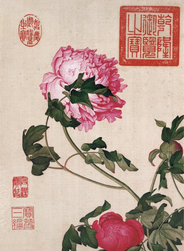 Bristlegrass Wooden Jigsaw Puzzles for Adults 1000 Pieces Chinese Qing Dynasty Master Giuseppe Castiglione Masterpieces of Art Peony Gifts Art Collectibles Decorative Painting Puzzles (1000 pcs) — image 1