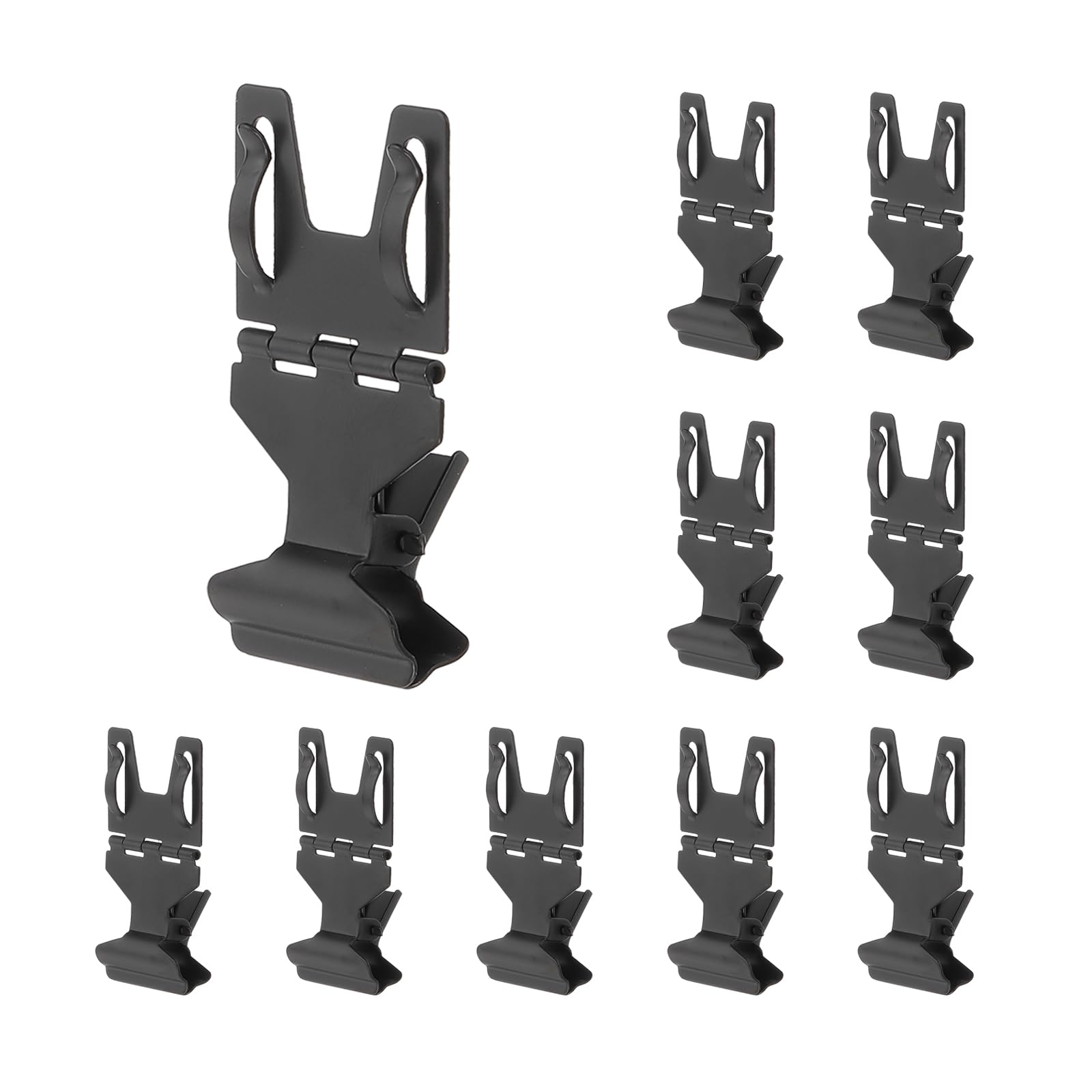 PATIKIL 10Pcs Metal Sign Clips, Rotatable Sign Holder Stand Clips Label Display Rack Merchandise Price Tag Clamps for Supermarket Retail Display,