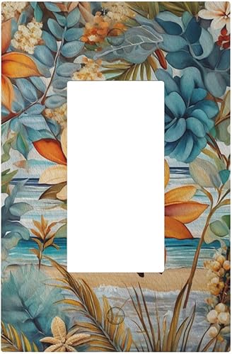 Miniatura 47 de Arte abstracto de mármol de acuarela de 1 cuadrilla, cubierta decorativa de pared de palanca única, placa de interruptor eléctrico para sala de Arte