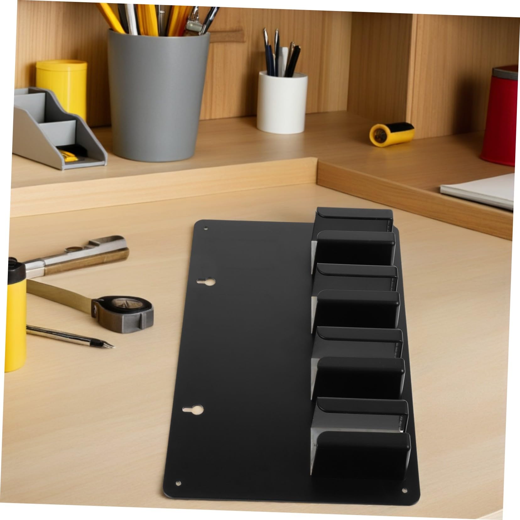 3 Piezas Soporte para Cortapelos de Peluquería Negro Antideslizante Organizador de Herramientas Pared Compatible con Varias Diseño para Barberías y Salones Profesionales