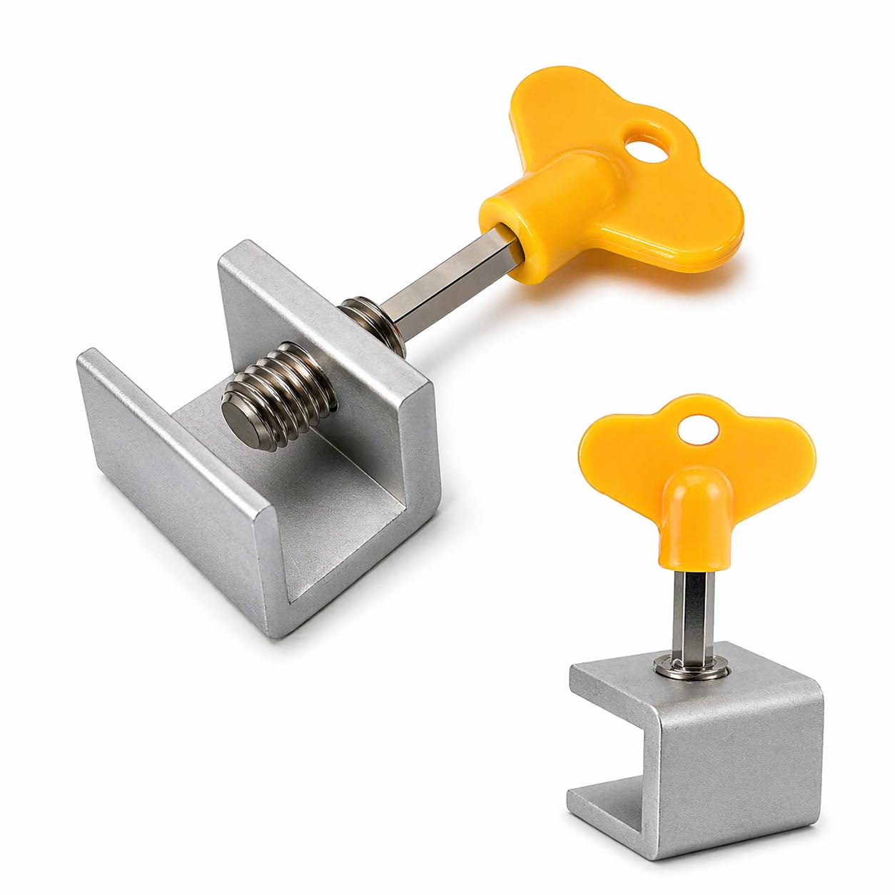 GRILL BUMP Window Sliding Lock Clamp, Anti-Theft Aluminum Lock with Key, Adjustable Stopper for Sliding Windows & Doors (2pcs)-image-19