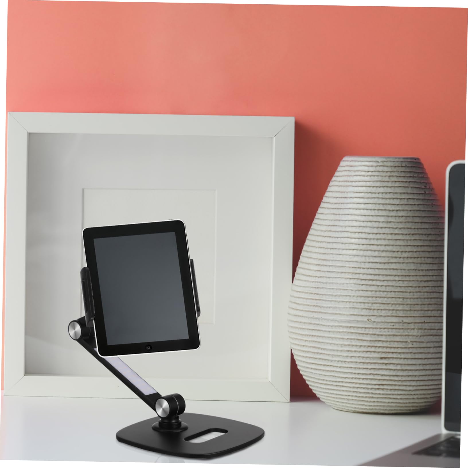 DOITOOL Supporto per Tablet in Materiale di Supporto per Telefono Regolabile da Tavolo Compatto e Pratico