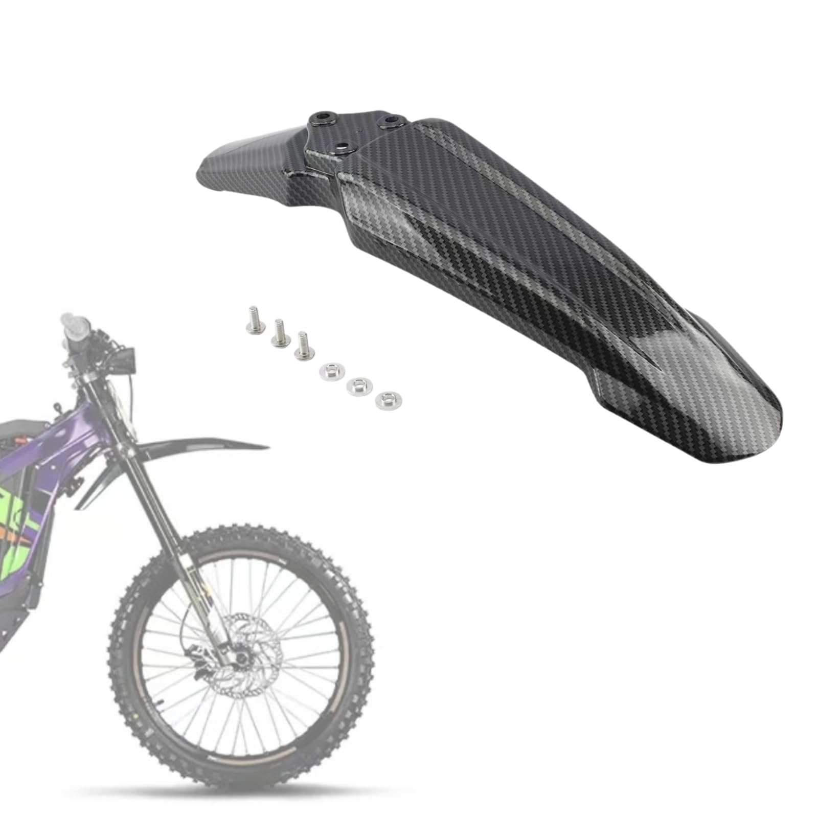 Amazon.com: Off-road electric motorcycle fender Carbon fiber