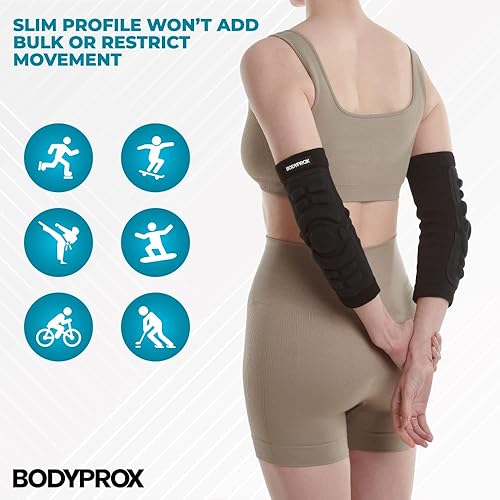 Miniatura 5 de Bodyprox Almohadillas de protección para codos, 1 par, manga protectora para codo
