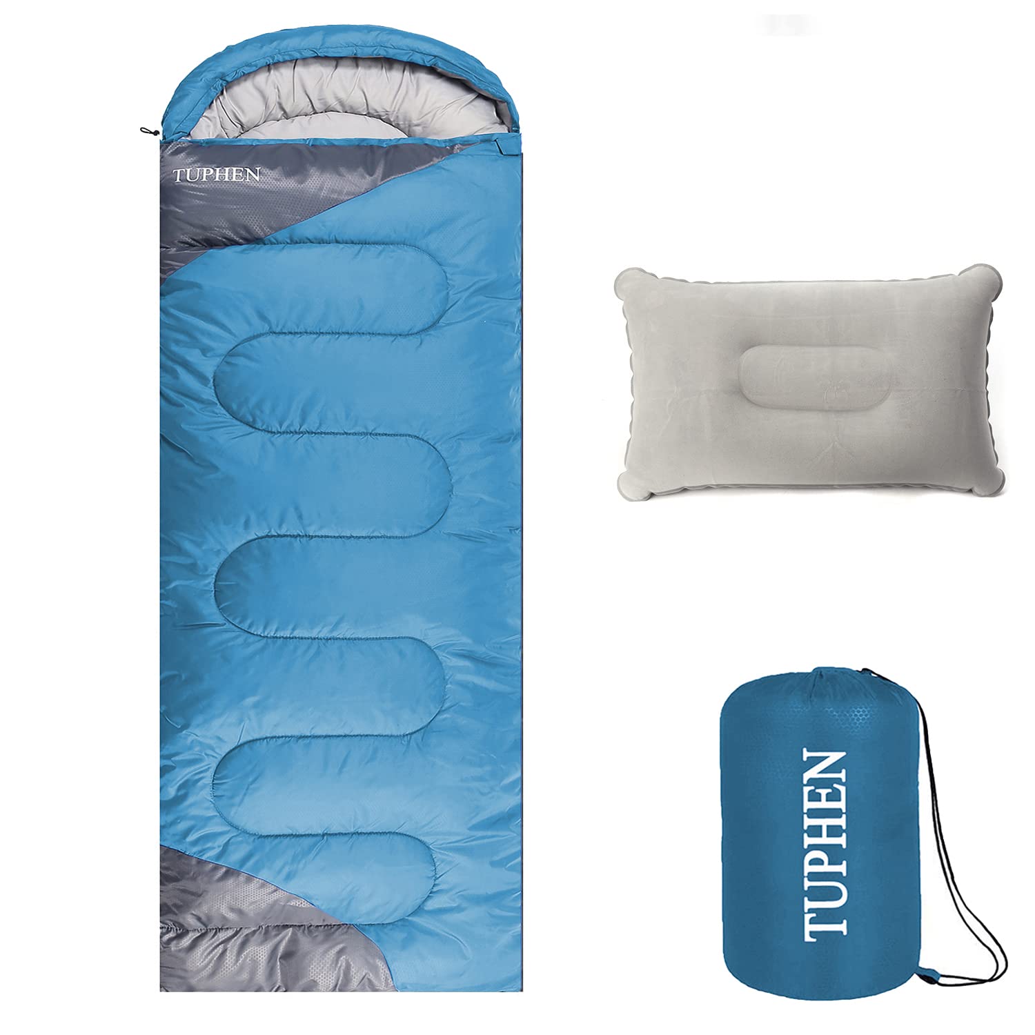 Sleeping Bag - 3-4 Seasons Camping Sleeping Bags for Adults kids Girls Boys for Hiking, Backpacking, Cold Weather & Warm Lightweight Travel Gear