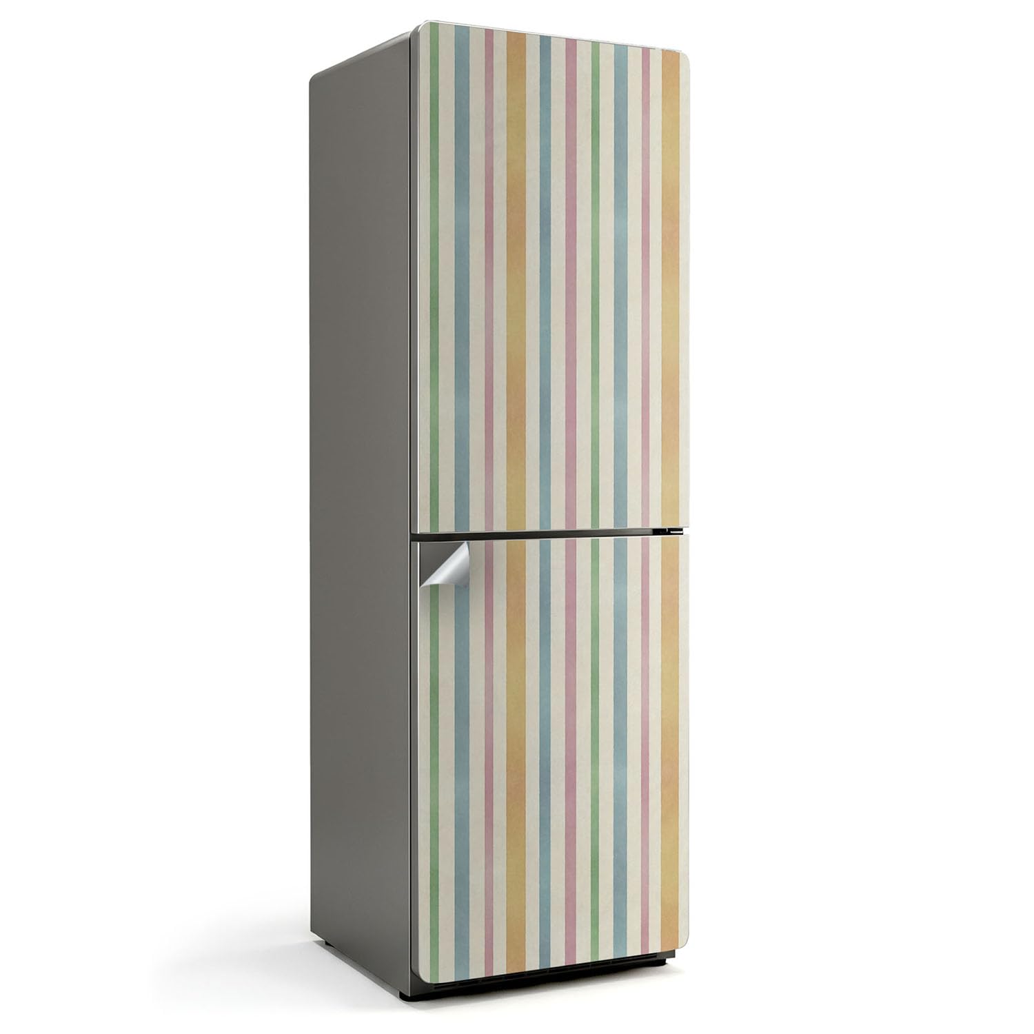 Sticker pour frigo style épuré habillage adhésif 60 x 190 cm pour une cuisine moderne