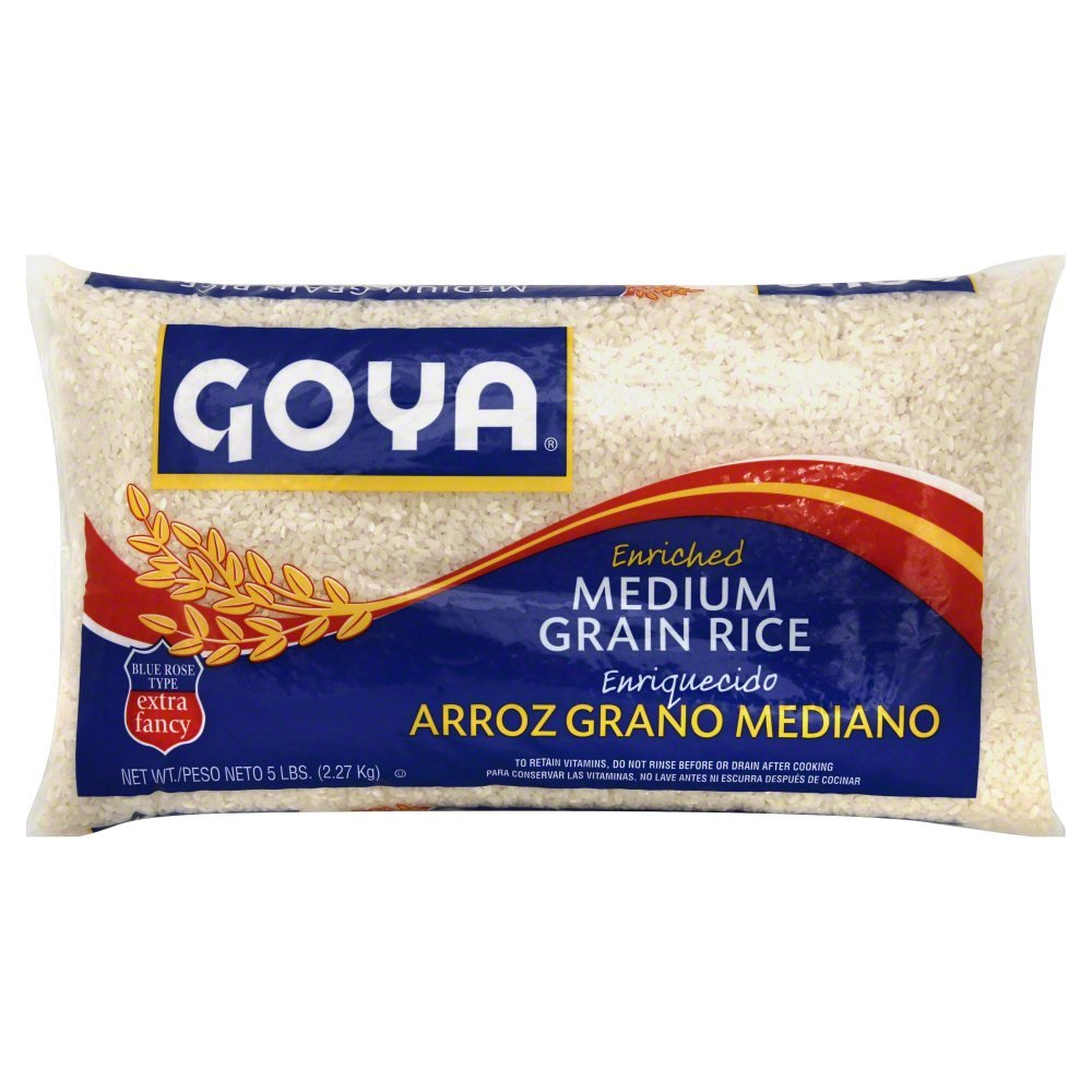 Goya Fancy Blue Rose/Medium Grain Rice, 5 Pound -- 12 per case.