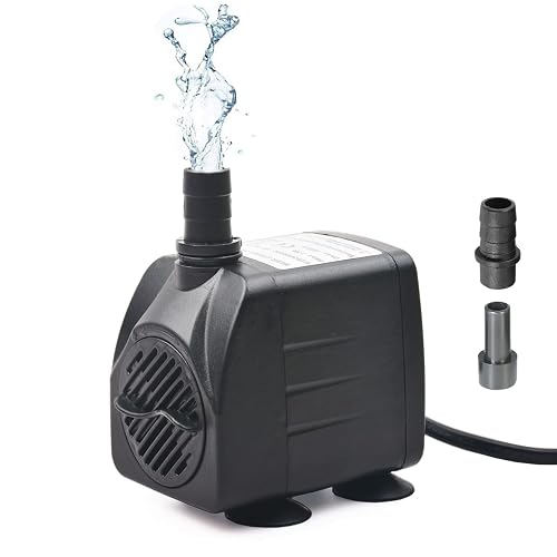 Bomba de Agua para Acuario Lagoa Estanque Fuente Piscina Jardín Verdura Riego, 15W, 1000L/H