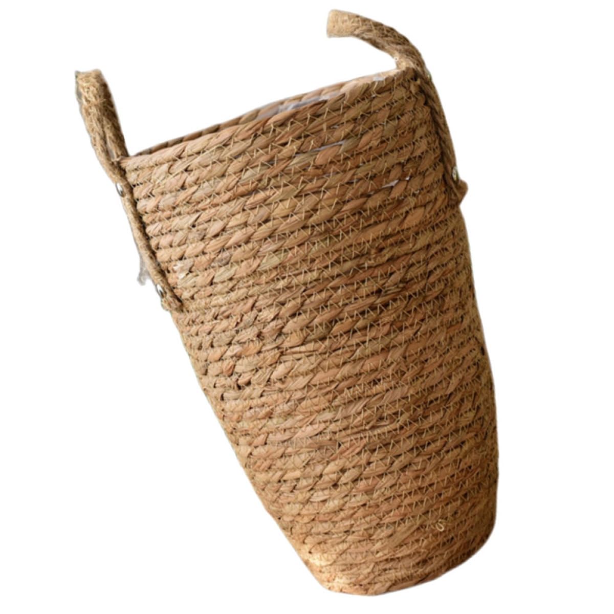 Tofficu Wicker Plant Pots Indoor Featuring Strong Straw Material and Beautiful Weaving Lines, as Decorative Plant Baskets for Office and Indoor Use with Elegant Rustic Style