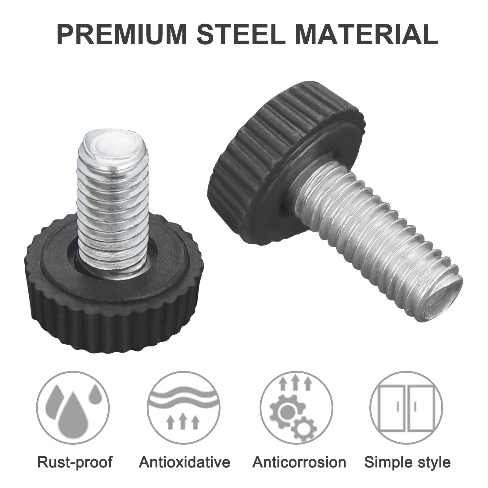70PCS M6 Thumb Screws - Knurled Grips & Clamps -3