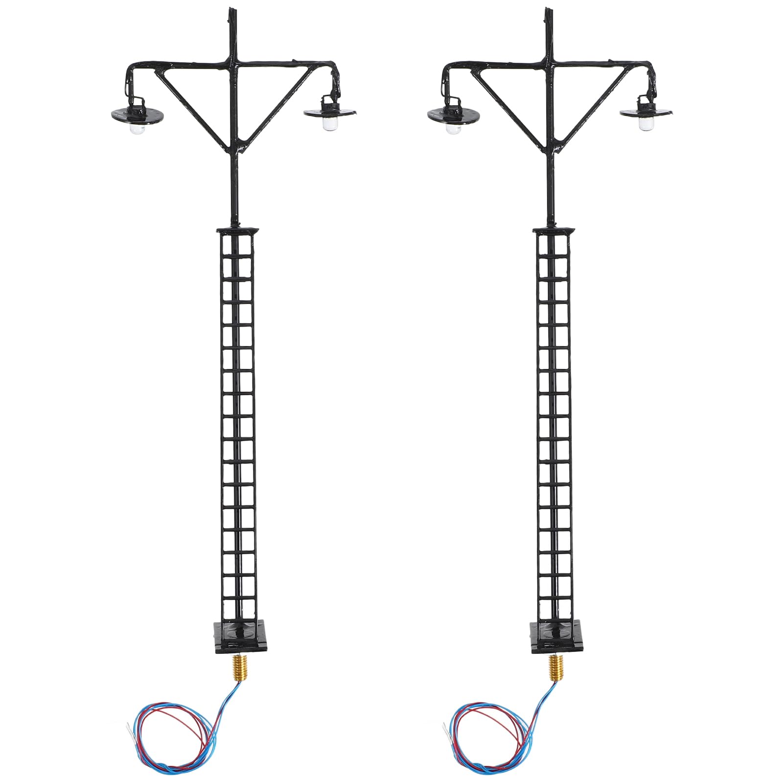 Photo 1 of *Broken/damaged* CORHAD Miniature Train Lamp Models 2-Pack 4.72In Led Railroad Signal Lights for Model Train Accessories and Scenic Table Layouts