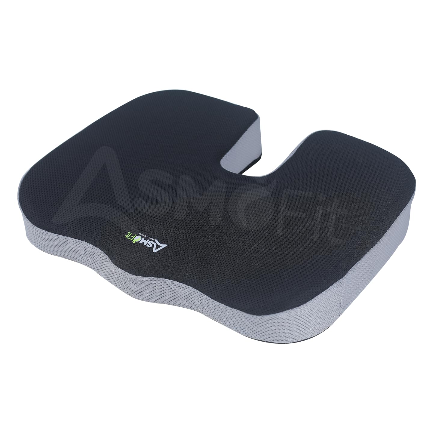 Asmofit Coccyx Cushion Non-Slip Orthopedic Memory Foam Seat - Ideal for Tailbone, Spinal & Sciatica Lower Back Pain Relief Long Sitting Hours on Office/Home Chair Wheel Chair (Color: Black Grey) (B0CRB3S9FQ) Amazon Price History, Amazon Price Tracker