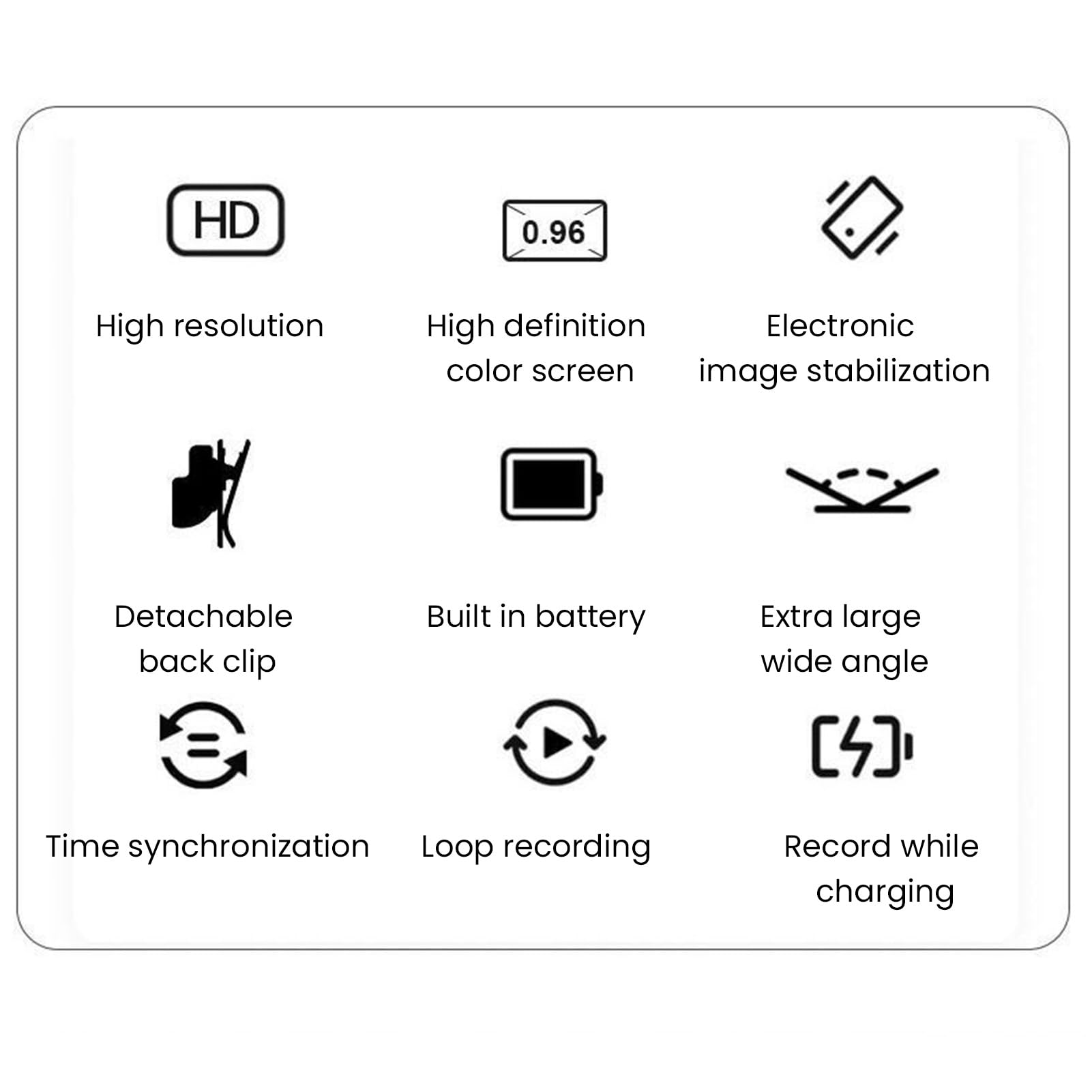 Gavigain HD Pet Camera, Lightweight and Portable, Action Camera, Multiple Recording Modes, OTG File Transfer, Long Lasting Battery for Pets (Black)