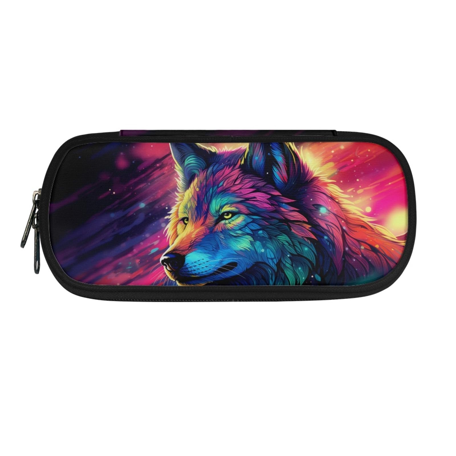 TOADDMOS Wolf Painting Pencil Bag Pencil Case for Boys Pencil Pouch Holder Box Organizer โ image 1