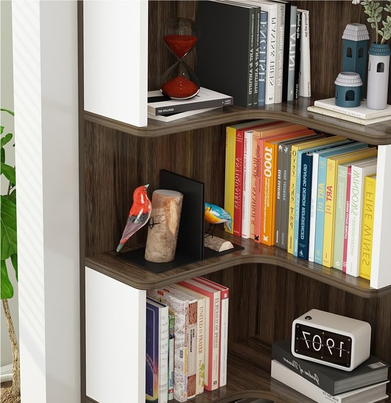 Amazon.com: Solid Wood Corner Bookshelf Triangle Rack, Eco