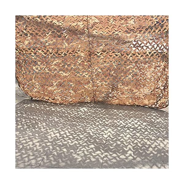 Touguqing 3x4m Tarnnetz Wüsten Camouflage Netz Bundeswehr Jagd Sichtschutz Tarnung Net, für Kinder Dens Dekoration Armee… – Bild 8