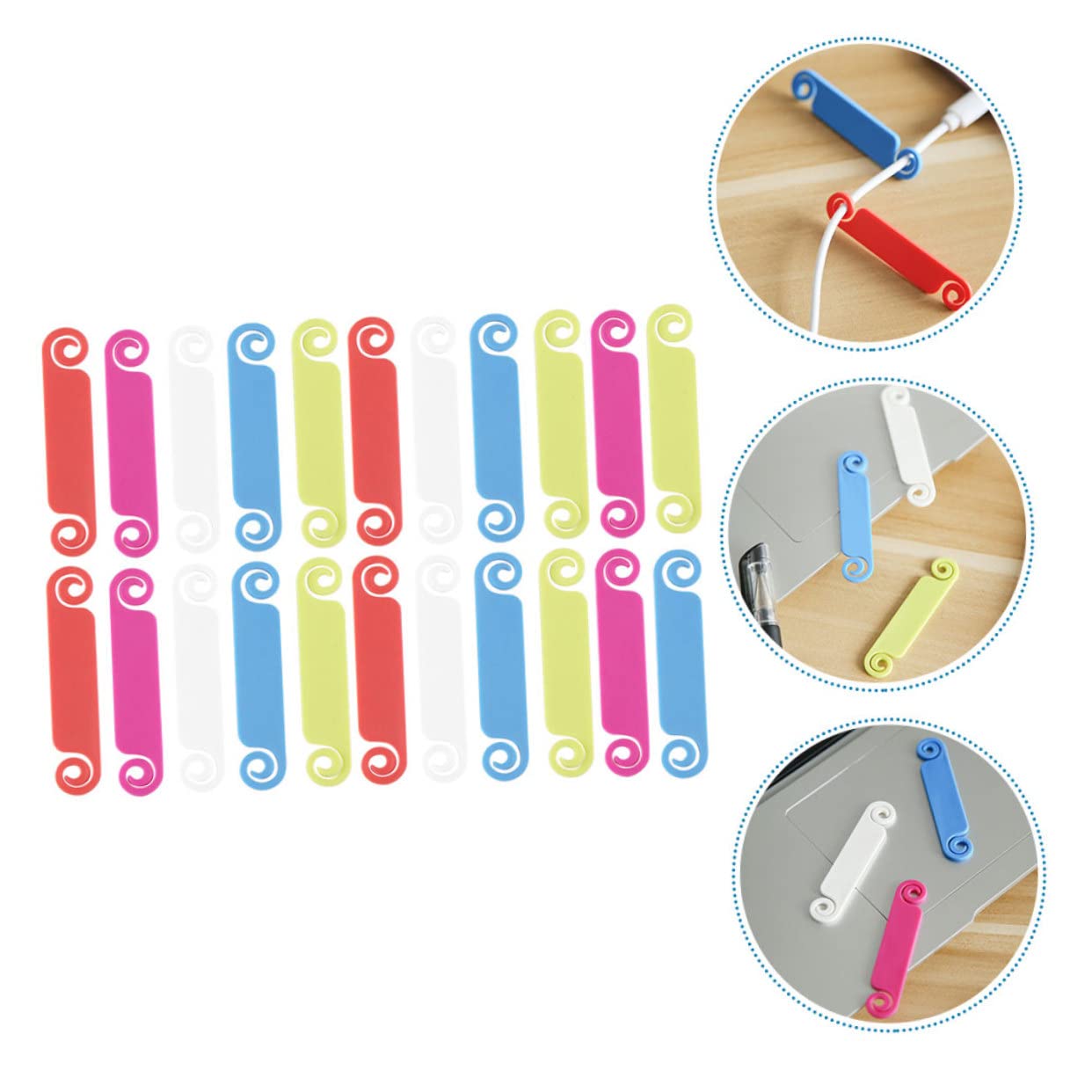 SHINEOFI 150pezzi Etichette Identificative Cavi Multicolore Etichette Per Gestione Cavi Usb e Alimentazione Pratiche e Riusabili Per Rete e Caricabatterie