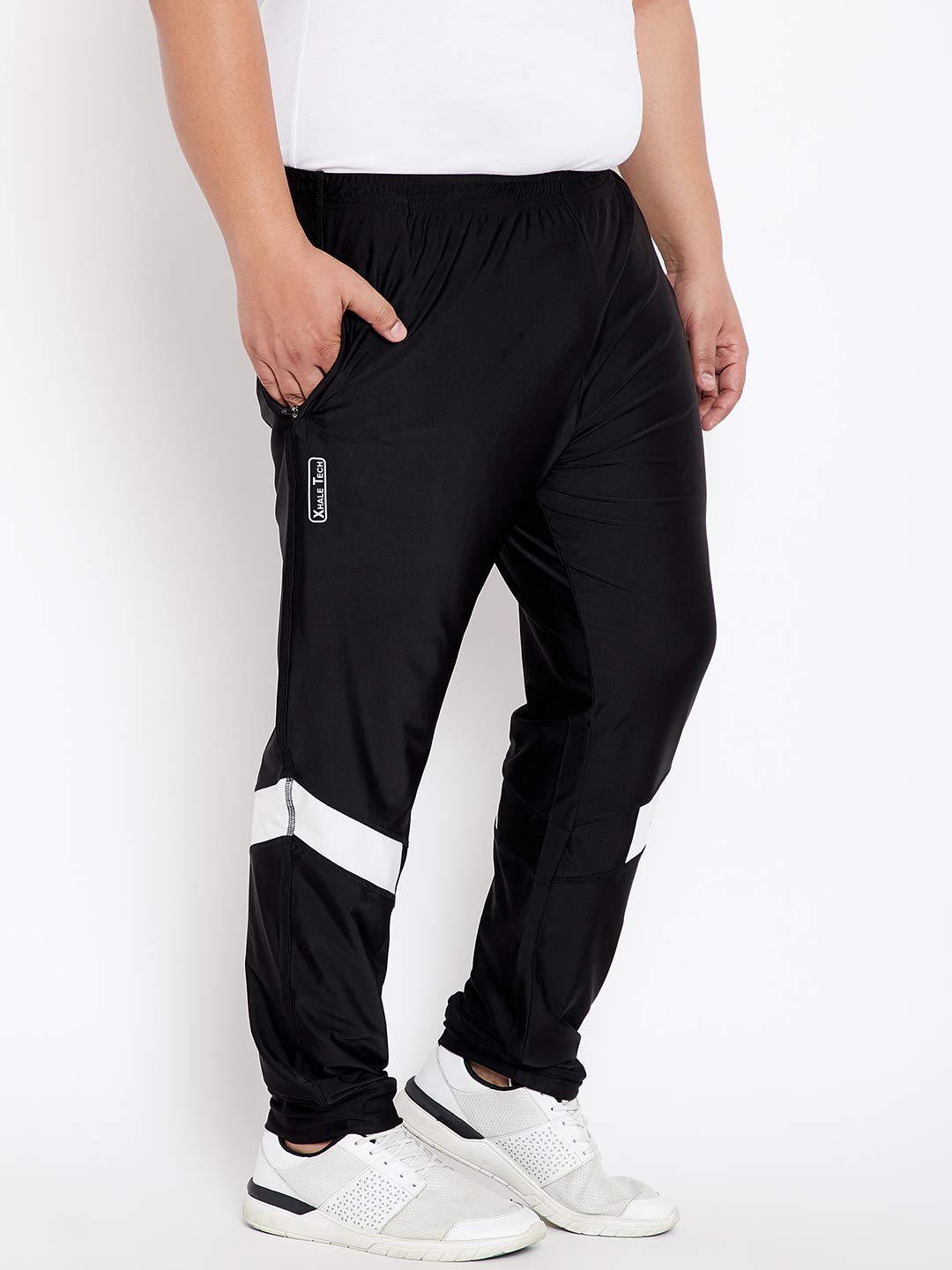 Bigbanana Pantalones de chándal de ajuste regular para hombre de talla grande
