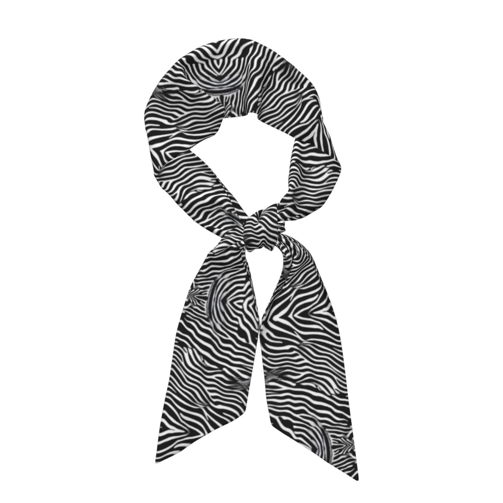Whjshop Women's Black & White Zebra Picture Fashion Scarf - Head Hair Accessories Versatile Scarf For Valentine's Day And Mother's Day