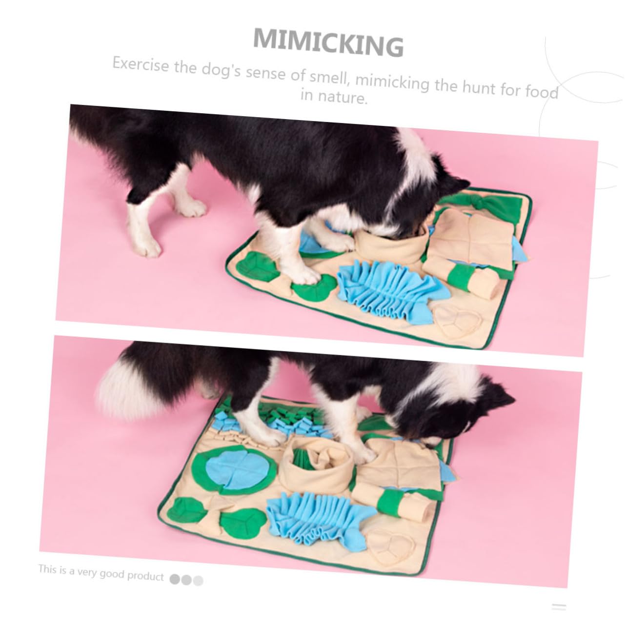LIOOBO Hundefuttermatte mit Realistischem Design aus Polar Fleece und Aufmerksamkeit zur Energieverbrauch für Hund und Katze Geeignet