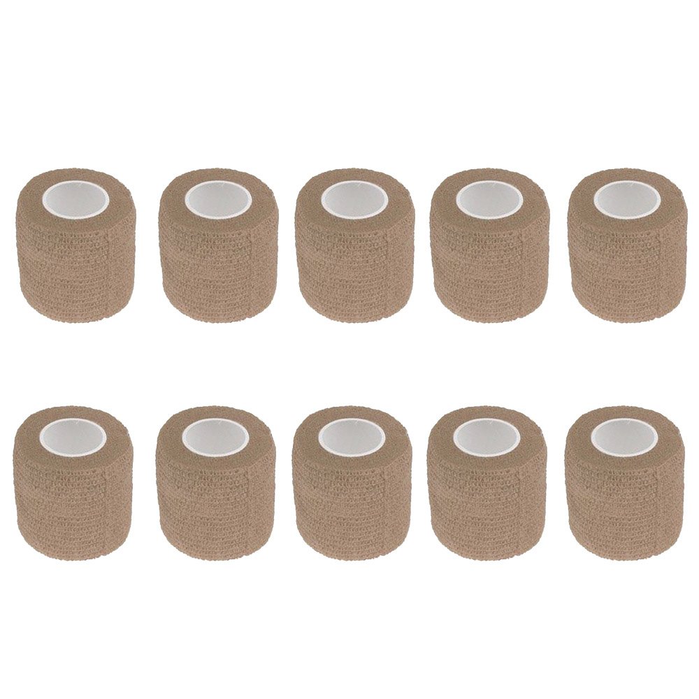 Supmico 10 Pack Self Adhesive Cohesive Wrap Bandages Strong Elastic First Aid Tape Wrist Ankle Sport 4.5mx7.5cm