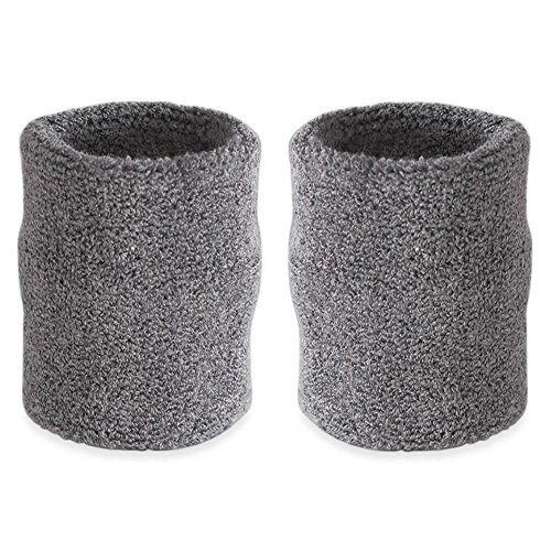 Image of Suddora Arm Sweatbands, Absorbent and Breathable Thick Cotton Bands for Working Out, Gymnastics, Basketball, Tennis, and Football, Multiuse 4-inch Wristbands for Costumes and Cosplay