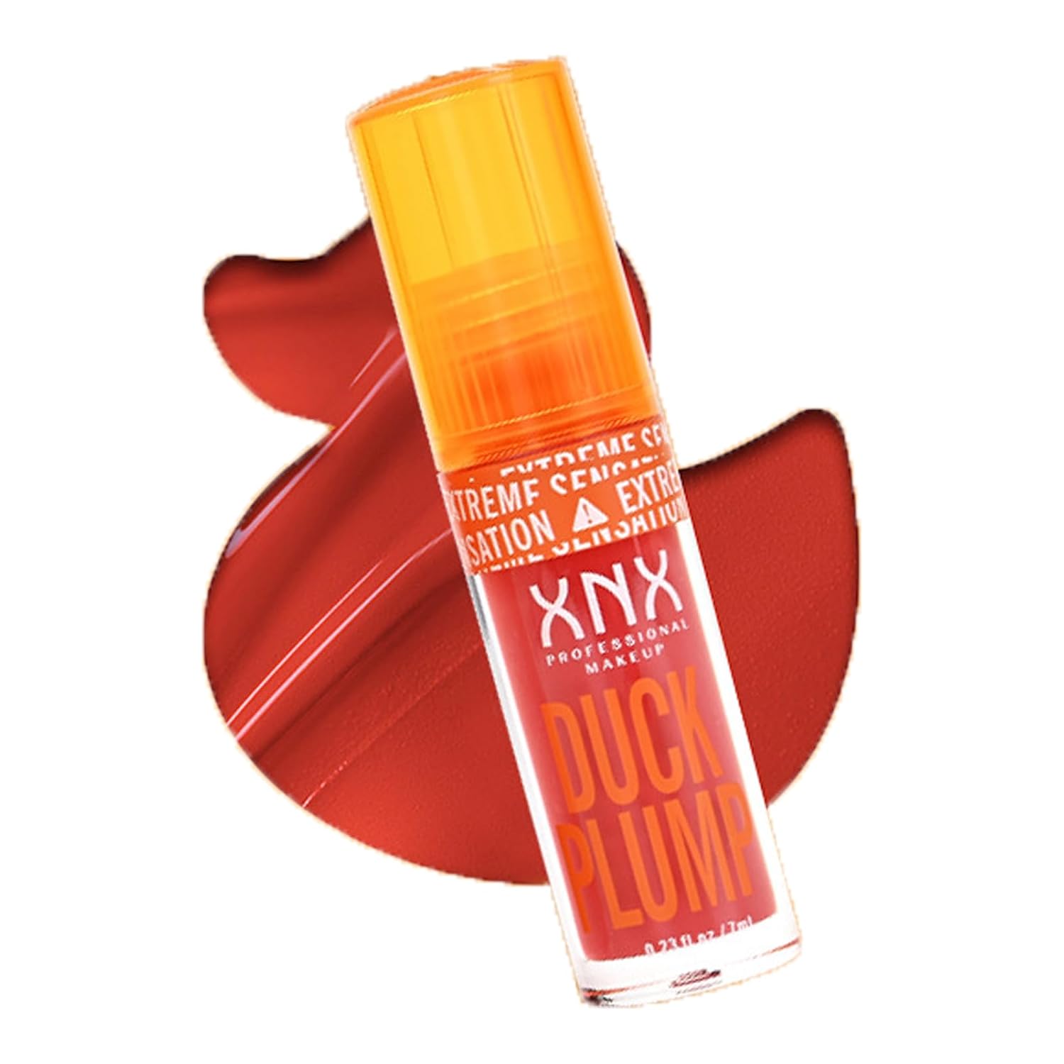 High Pigment Plumping Lip Gloss with Spicy Ginger, Vegan Lip Makeup, Hydrating Plumping Booster Moisturizing Volumizing Lip Gloss