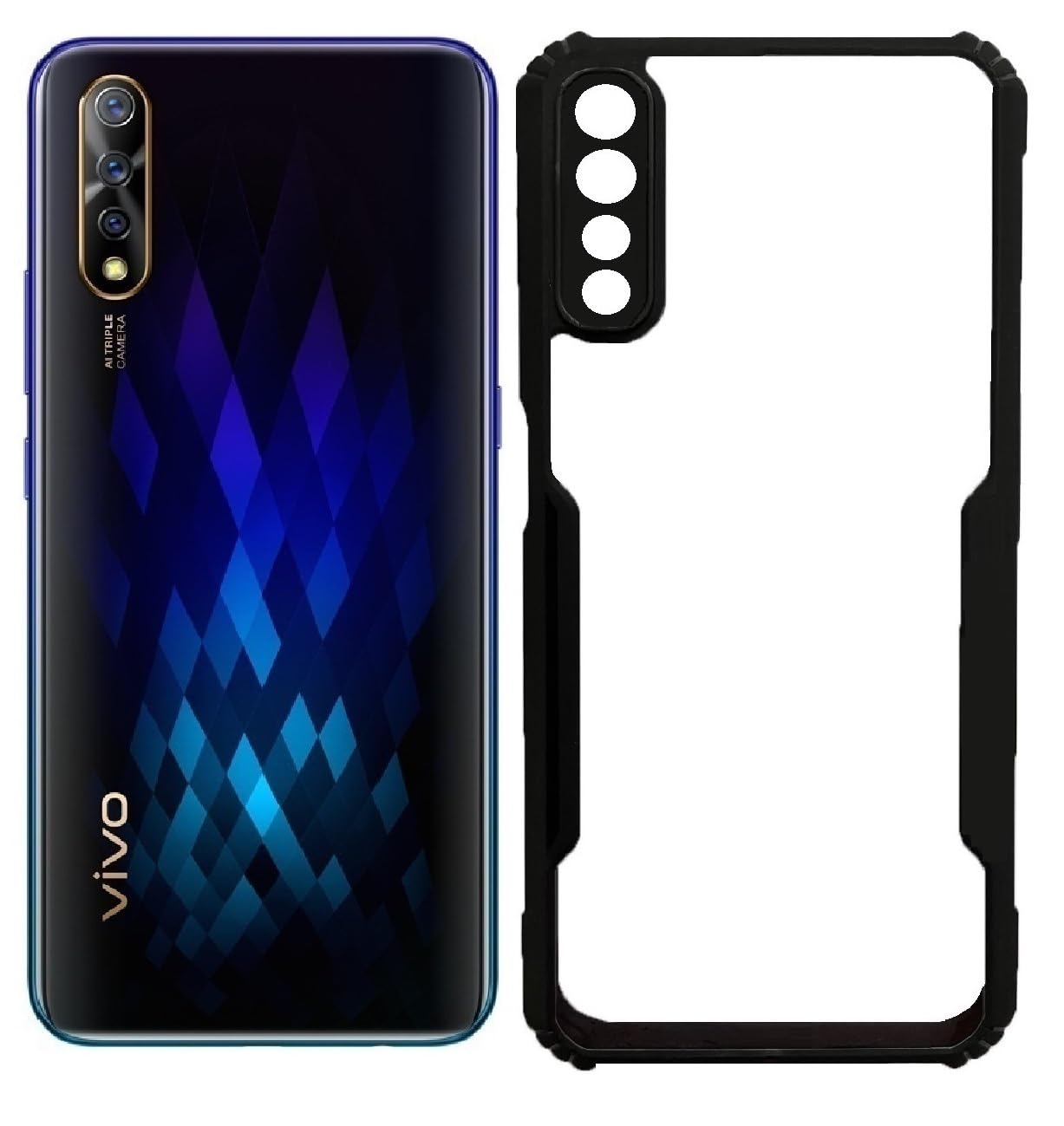 Carrywrap Plastic Armor Hard Back Cover Case For Vivo S1/ Vivo Z1X,Multi-Coloured (B07WW5Q272) Amazon Price History, Amazon Price Tracker