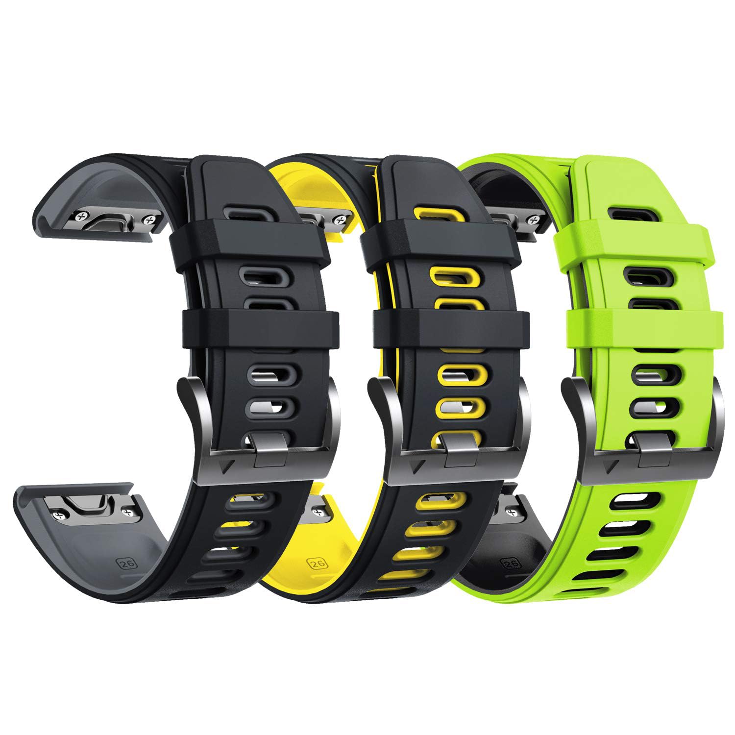 NotoCity Cinturino Di Ricambio In Silicone Per Orologi Garmin Instinct – Unisex, Regolabile Da 130 A 220 Mm, Antiallergico, Colori Vari