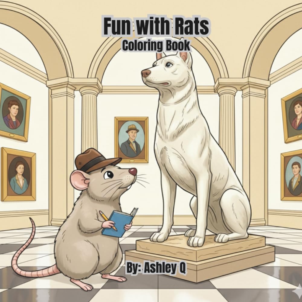 Fun with Rats Coloring Book: 60 Playful pages of Mischief