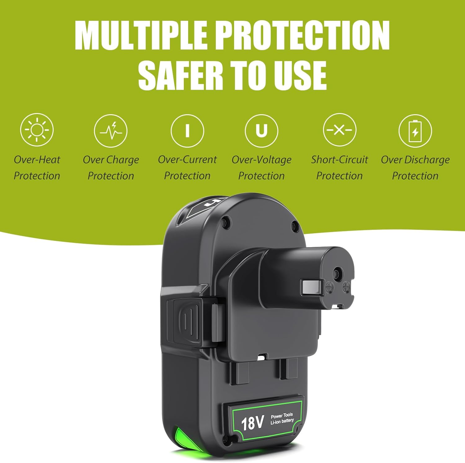 Battery 3Ah Replacement for Ryobi 18V: Lithium-ion Batteries Compatible with ONE+ P108 P102 P103 P104 P107 P109 P122