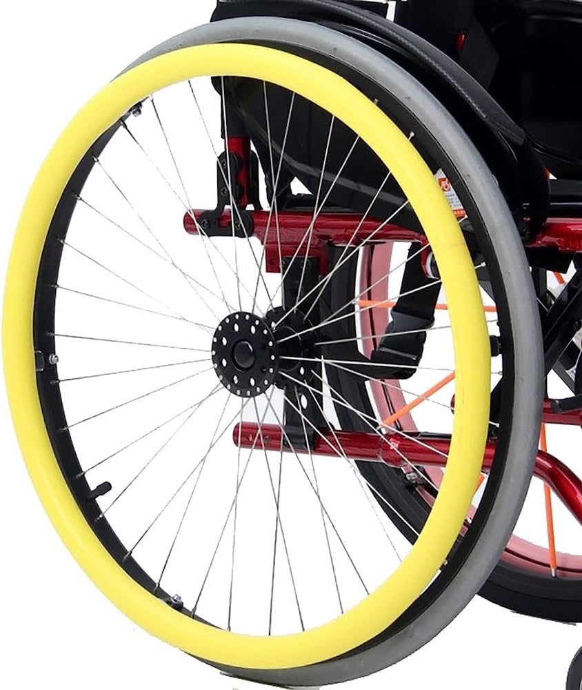 Funda para silla de ruedas deportiva con rueda trasera de 24 pulgadas, fundas para llantas de empuje para silla de ruedas, antideslizante, resistente al desgaste, funda para empujar con la mano, mejo