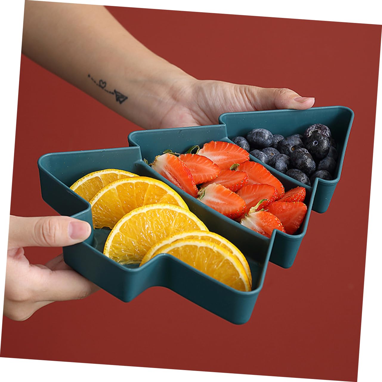 Amazon.co.jp: BEBEMOKO クリスマスツリー型スナックプレート マルチ