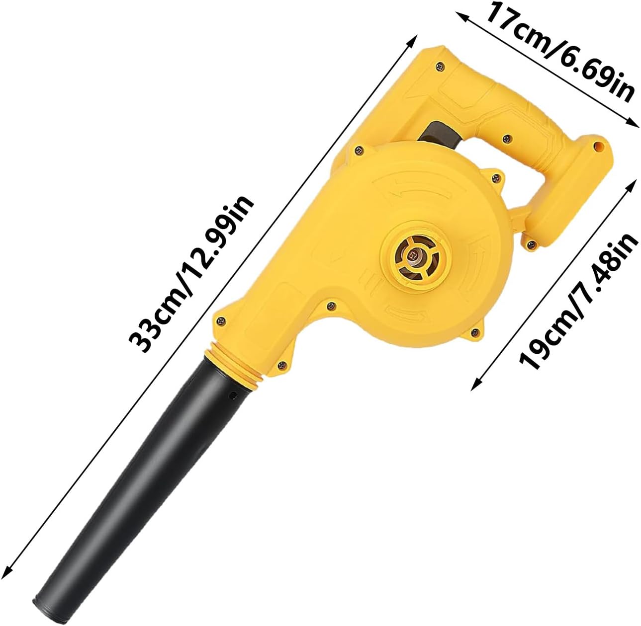 Handheld Leaf Blower | Powerful Vacuum Cleaner | Turbo Duster - for Construction Site, Garden, Home, Lawn Care, Outdoor, BBQ, Car Detailing, Patio, Workshop, Gutter