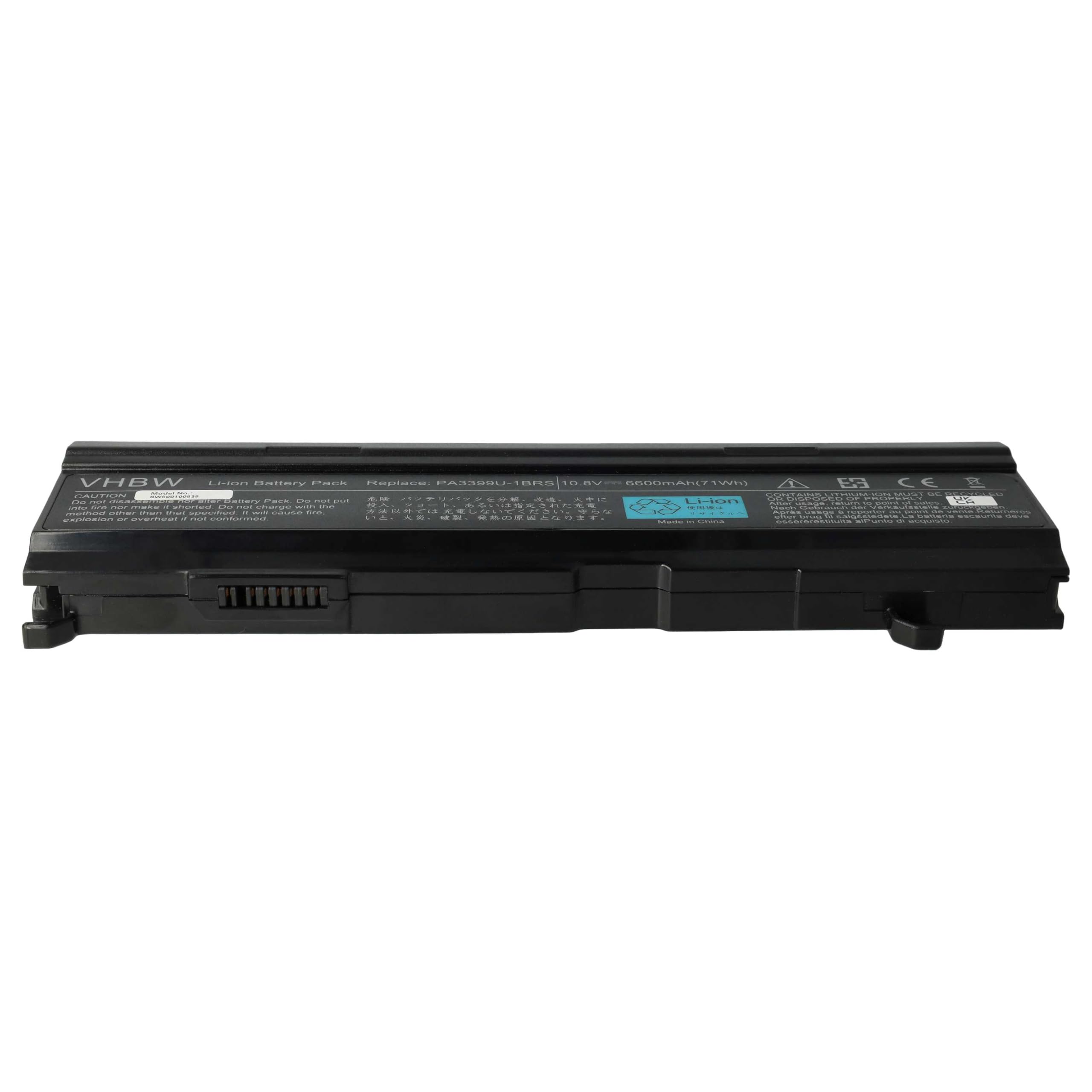 Akumulator o dużej pojemności 6600 mAh 10,8 V kompatybilny z TOSHIBA zastępuje PA3399U-1BAS, PA3399U-1BRS, PA399U-2BAS, PA3399U-2BRS, PA3400U-1BRS