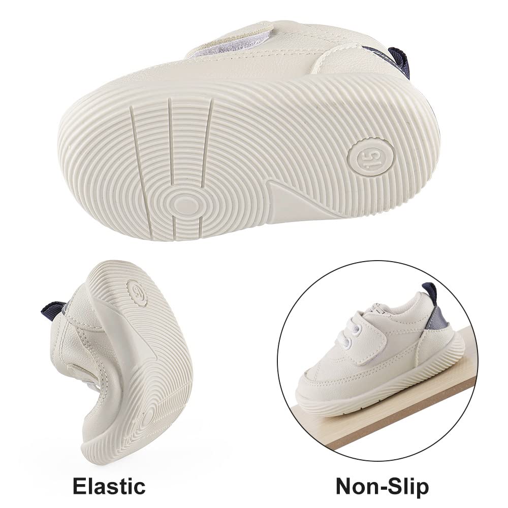 LACOFIA Zapatos Primeros Pasos bebé Infantil Zapatillas de Deporte Transpirables con Suela de Goma Antideslizante para bebé niños