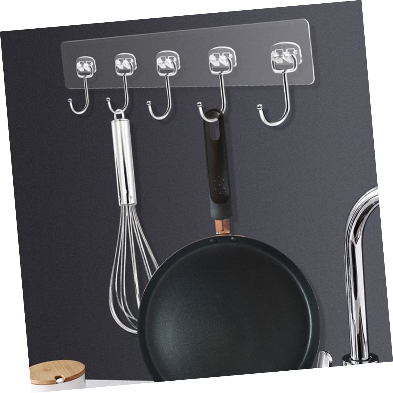 VASDEV 20 Piezas de Gancho de Pasta Resistente Perchero de Servicio Pesado Ganchos Decorativos Perchas de Metal para Trabajo Pesado Ahorro de Espacio Colgador de Pared Adhesivo Colgador d