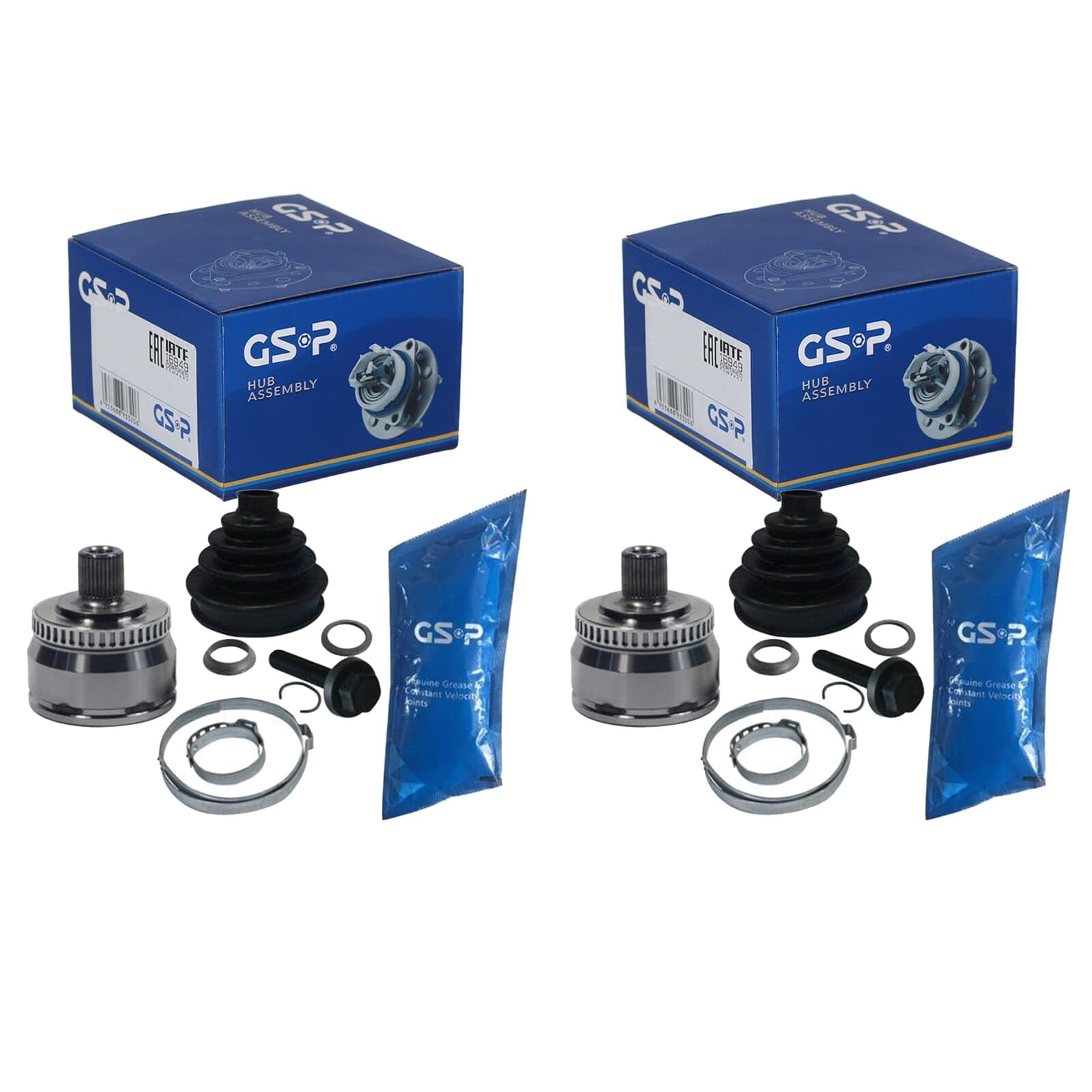 2X GSP Antriebswellengelenk Satz Radseitig