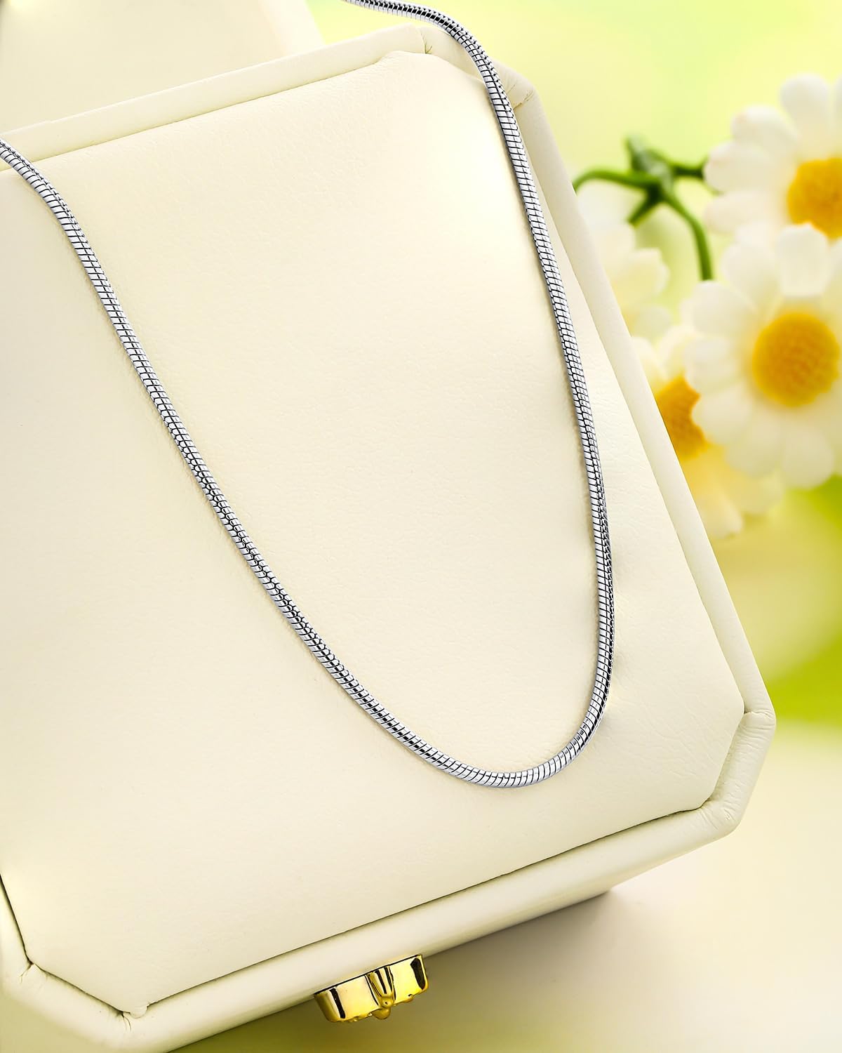 925 Sterling Silver Chain Necklace for Women Layered Necklaces Minimalist Everyday Wear Jewelry(with Box) - Image 7