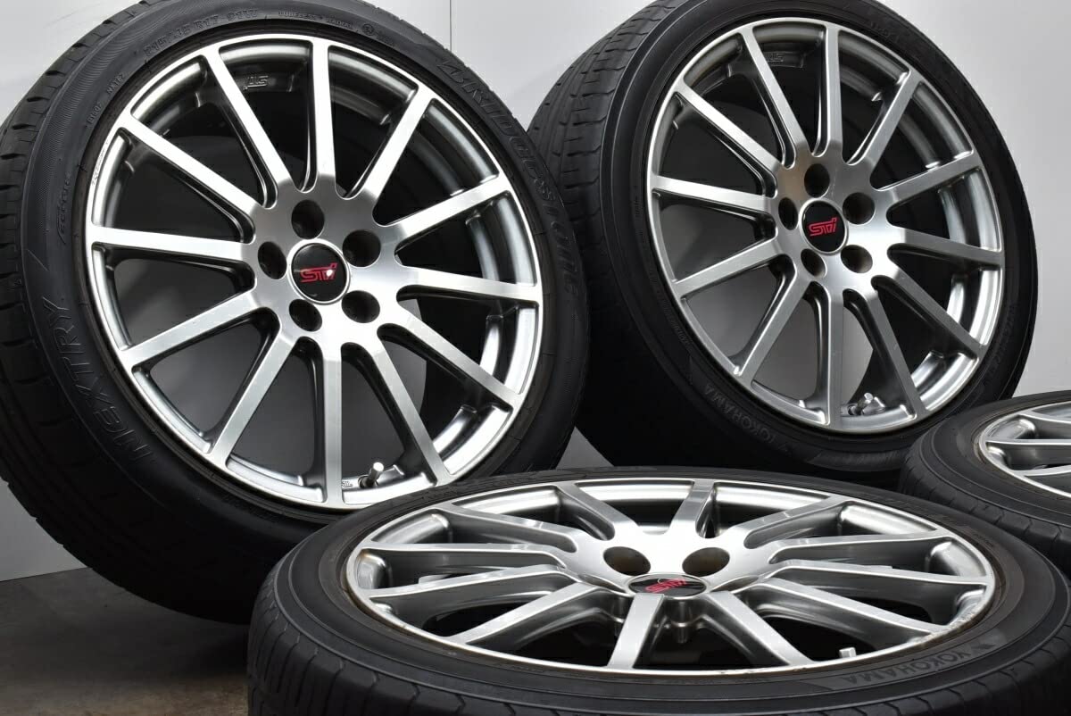 Amazon | 中古 タイヤホイール 4本セット 17インチ 7.5J +55 215/45R17 