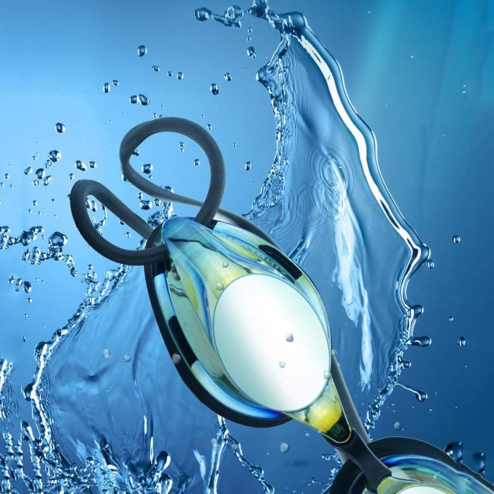 Occhialini da Nuoto con Anti nebulizzazione e nasello Regolabile - Lenti a Specchio con Protezione UV per Bambini, Ragazzi, Uomini e Donne(3-Pack)