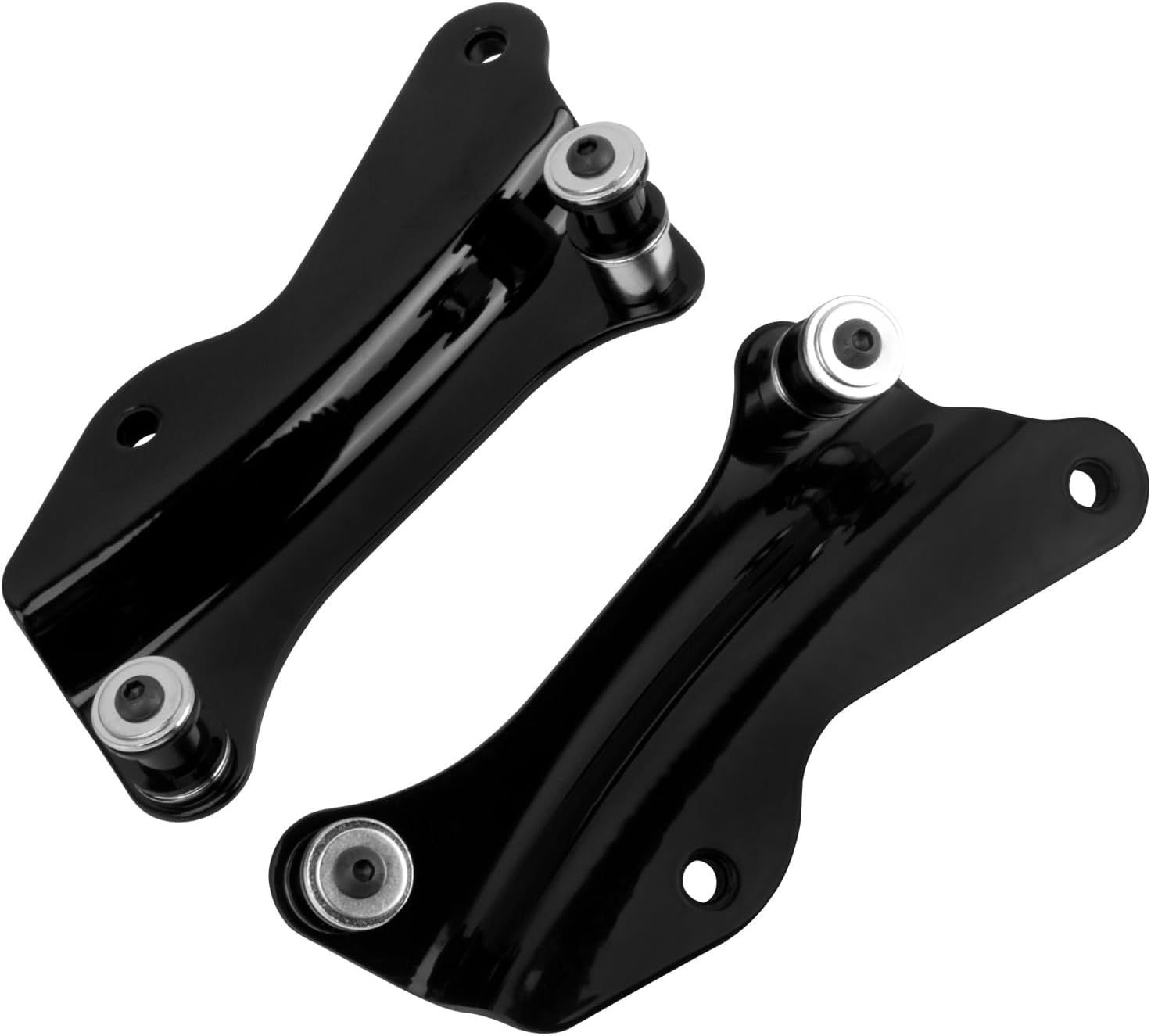 4-Point Docking Hardware Kit Quick Release Tour Pack Luggage Rack Sissy Bar Mounting Kit for Harley Touring Street Glide Electra Glide Road King Road Glide 2014-2025 (Black)