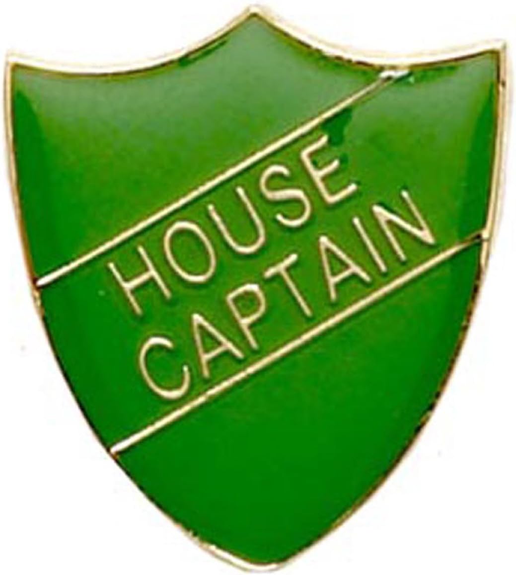 House Captain Shield Badge Green SB015G