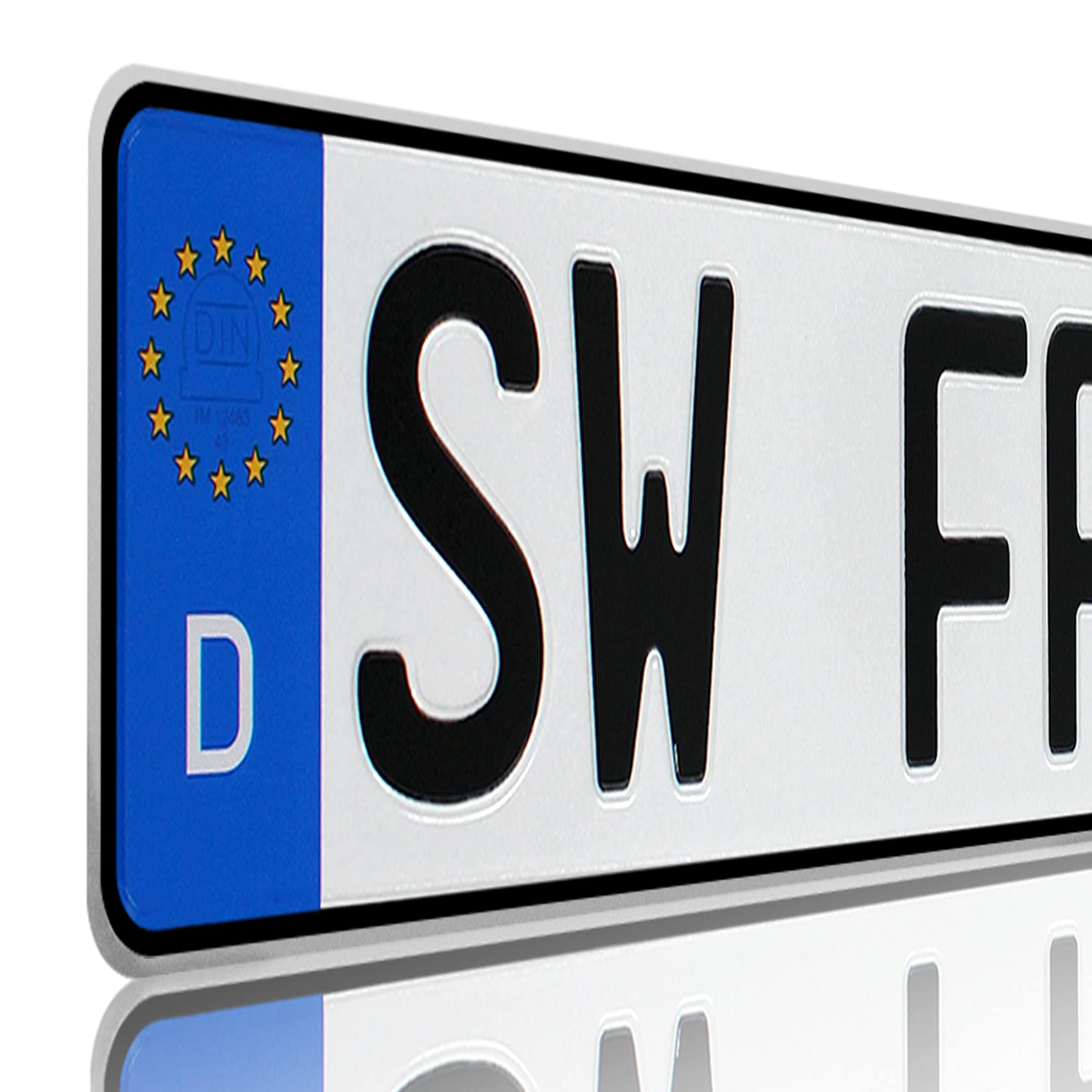 1 Kfz-Kennzeichen 520x110 Mm – Personalisierbar Für Auto Oder Fahrradträger