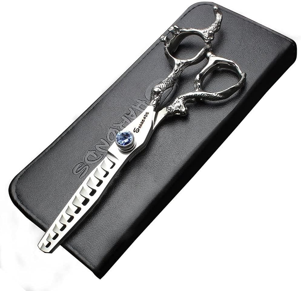 5,5/6/7/7,5/8/9″ professionele tondeuse – roestvrij staal scherpe tondeuse – speciaal ontworpen voor kappers (6 inch dunnende schaar)