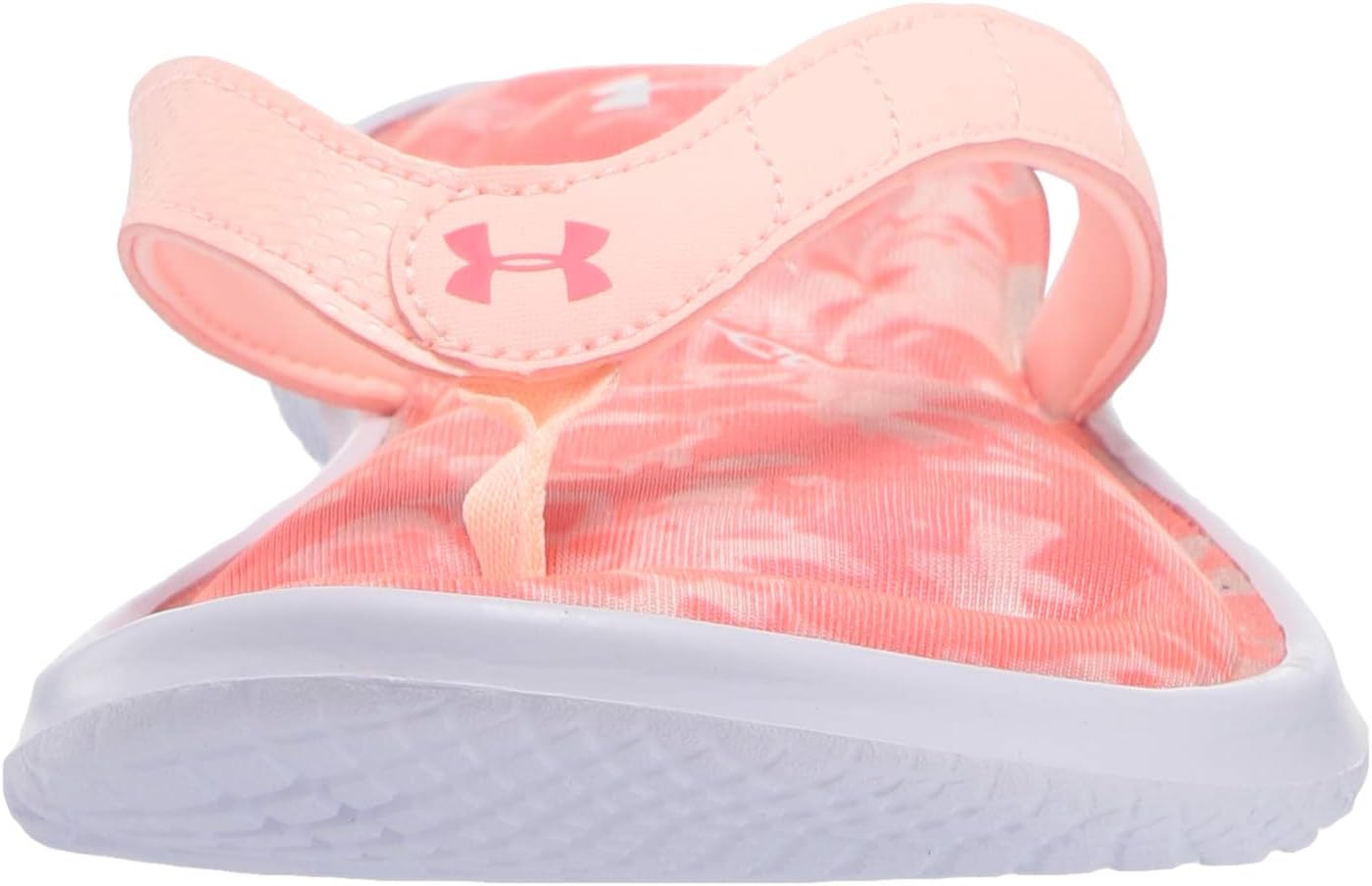 Under Armour Women's Marbella VII Azalea T Flip-Flop 7 White (100)/Peach Frost