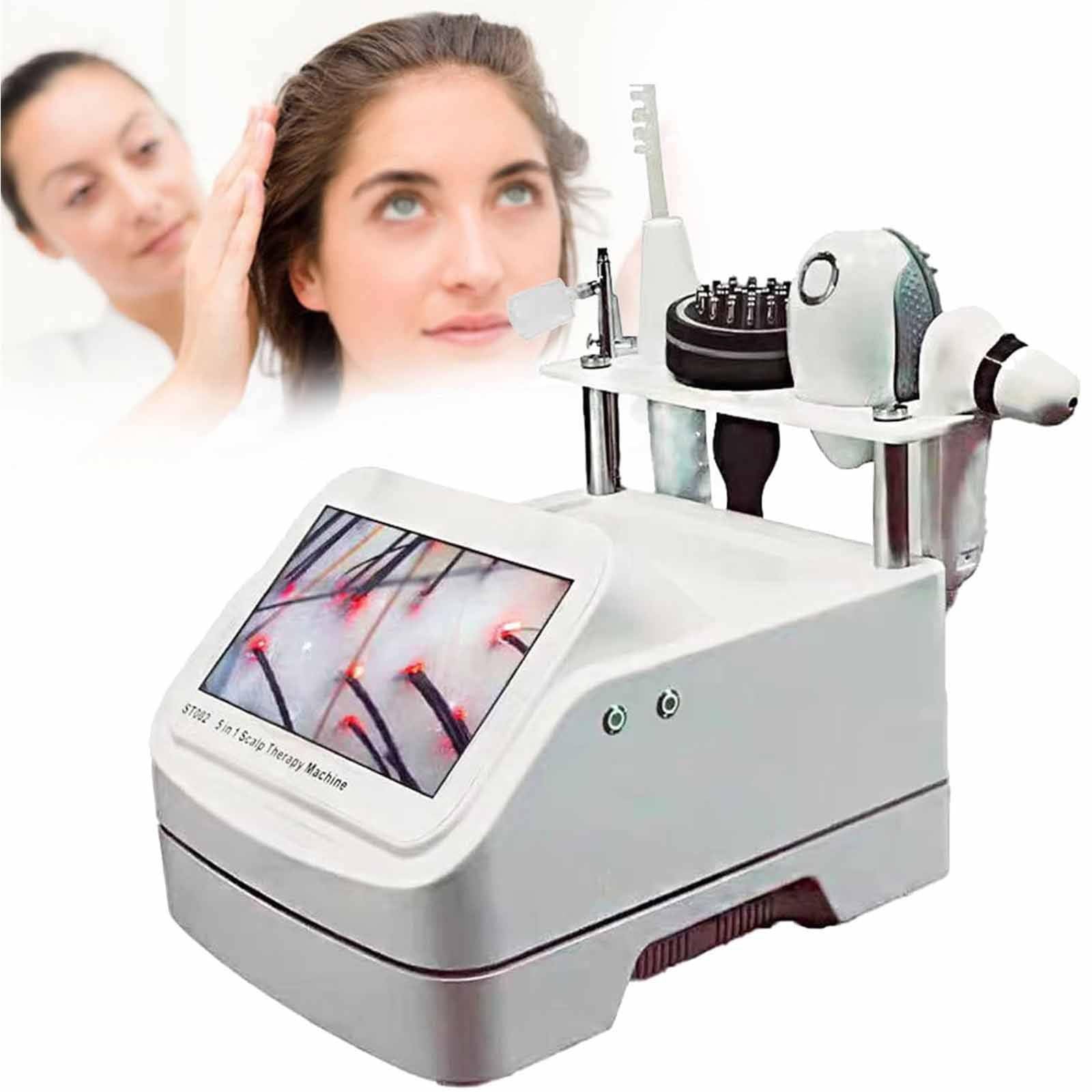 Analizador Capilar para Diagnóstico De Piel,Detector De Cuero Cabelludo 10 Pulgadas,Analizador Multifuncional De Folículos Pilosos,Detección De La Salud De La Piel Y El Cuero Cabelludo