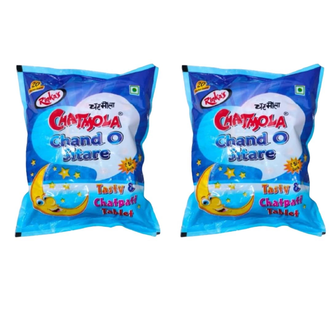 Rinka’s Chand Sitare Packet Pouch | Chand Sitare Candy Chatpati Khatti Mithi Goli - 20 sachets in each | Chamola Goli | Kids, Men, Women - 90s Candy | Chand Sitare Goli | Sweet & Sour Moon And Star Candy | Moon Shaped Toffee For Kids (B0D9B5XFCT) Amazon Price History, Amazon Price Tracker